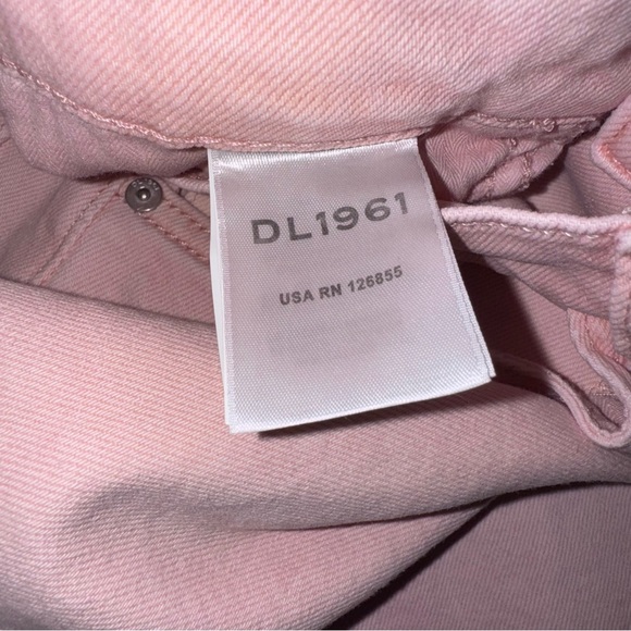 DL1961 Hepburn Wide Leg high waist vintage Pink Peony Jeans Size 26 - Picture 8 of 13